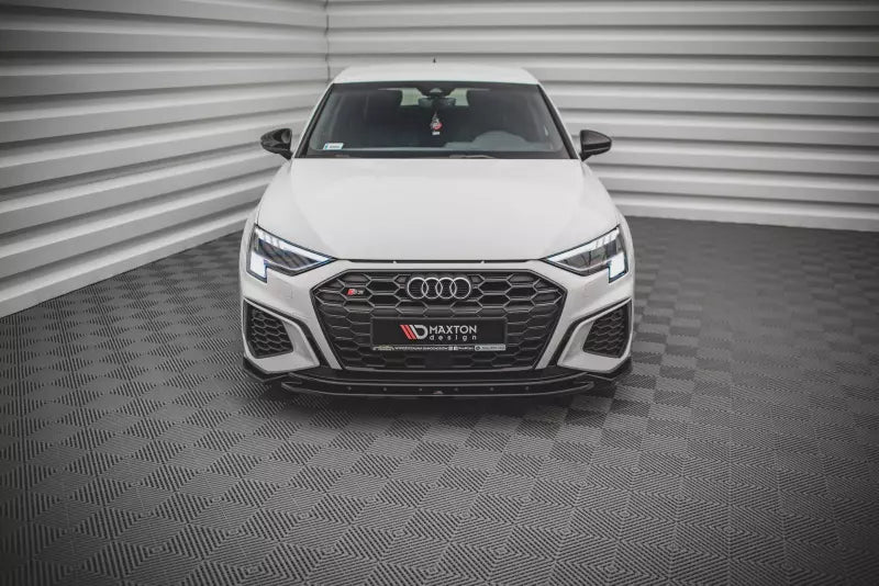 Maxton Design Frontlippe V.2 für Audi S3 / A3 S-Line 8Y Hochglanz schwarz – Ansicht 2