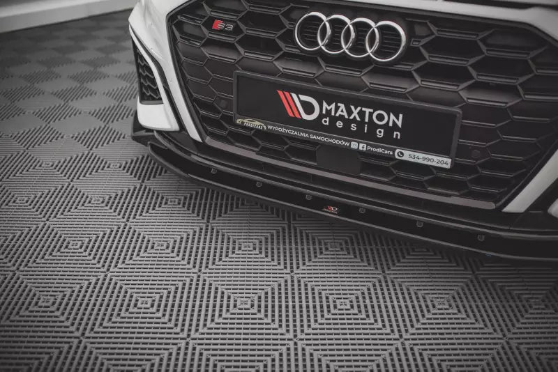 Maxton Design Frontlippe V.2 für Audi S3 / A3 S-Line 8Y Hochglanz schwarz – Ansicht 3