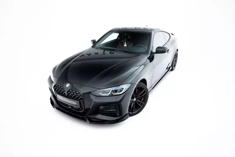 Maxton Design Frontlippe V.2 für BMW 4er M-Paket / M440i G22 / G23 Hochglanz schwarz – Ansicht 1