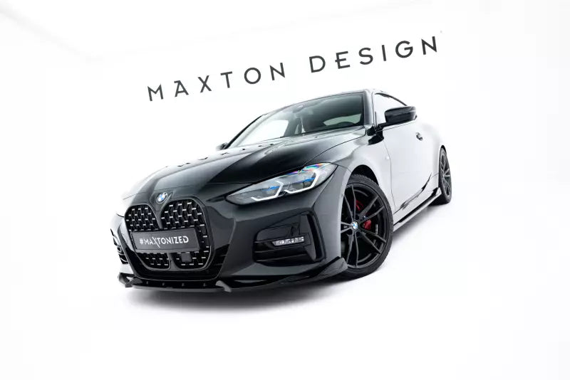 Maxton Design Frontlippe V.2 für BMW 4er M-Paket / M440i G22 / G23 Hochglanz schwarz – Ansicht 2