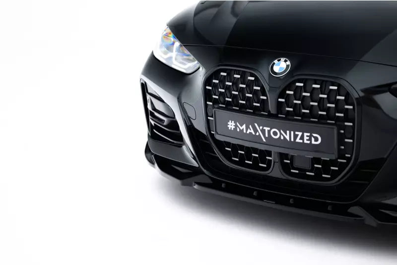 Maxton Design Frontlippe V.2 für BMW 4er M-Paket / M440i G22 / G23 Hochglanz schwarz – Ansicht 3