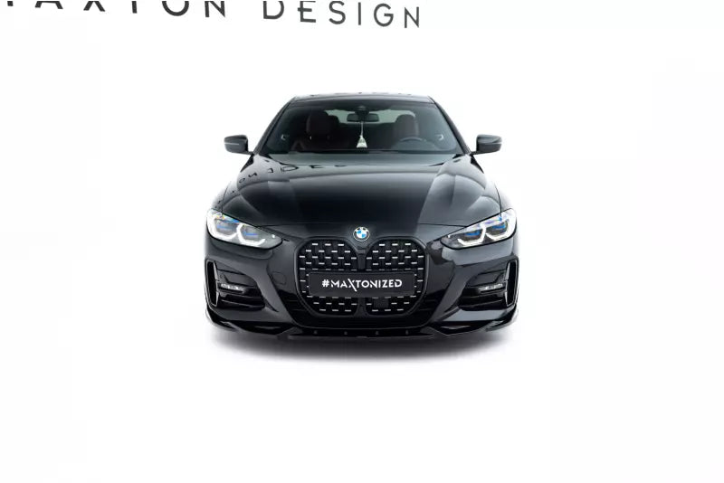 Maxton Design Frontlippe V.2 für BMW 4er M-Paket / M440i G22 / G23 Hochglanz schwarz – Ansicht 4