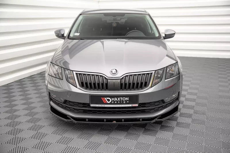 Maxton Design Frontlippe V.2 für Skoda Octavia 3 III 5E Facelift Hochglanz schwarz – Ansicht 1
