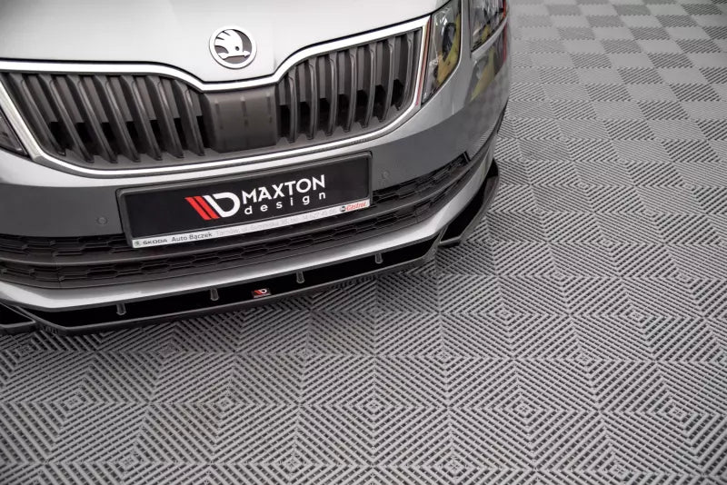 Maxton Design Frontlippe V.2 für Skoda Octavia 3 III 5E Facelift Hochglanz schwarz – Ansicht 2
