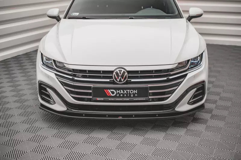 Maxton Design Frontlippe V.2 für VW Arteon R-Line Facelift Hochglanz schwarz – Ansicht 2