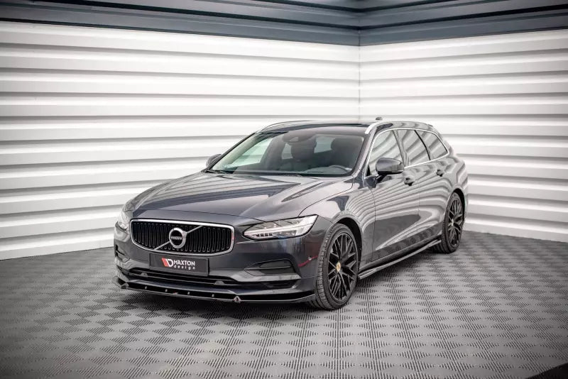 Maxton Design Frontlippe V.2 für Volvo V90 II Hochglanz schwarz – Ansicht 1