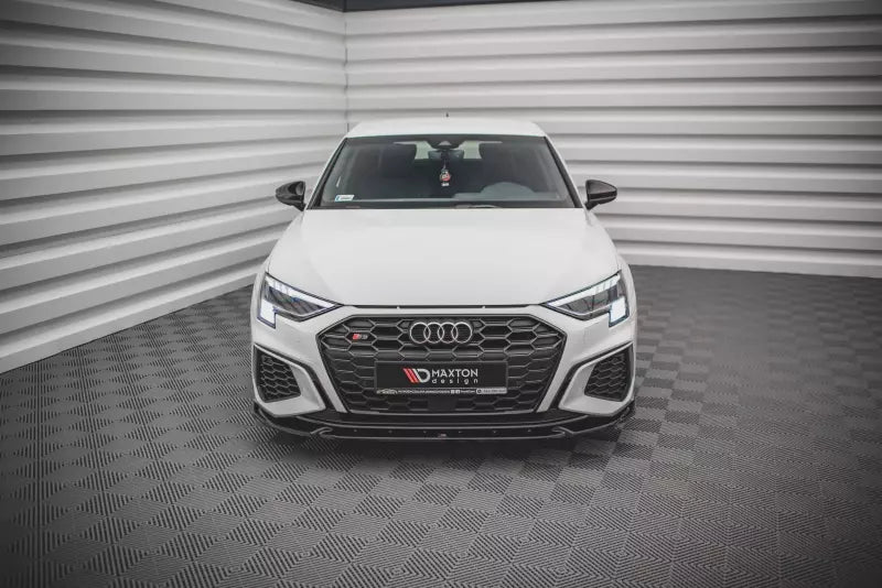 Maxton Design Frontlippe V.3 für Audi S3 / A3 S-Line 8Y Hochglanz schwarz – Ansicht 2