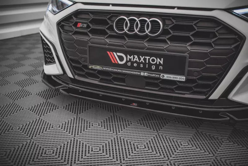 Maxton Design Frontlippe V.3 für Audi S3 / A3 S-Line 8Y Hochglanz schwarz – Ansicht 3