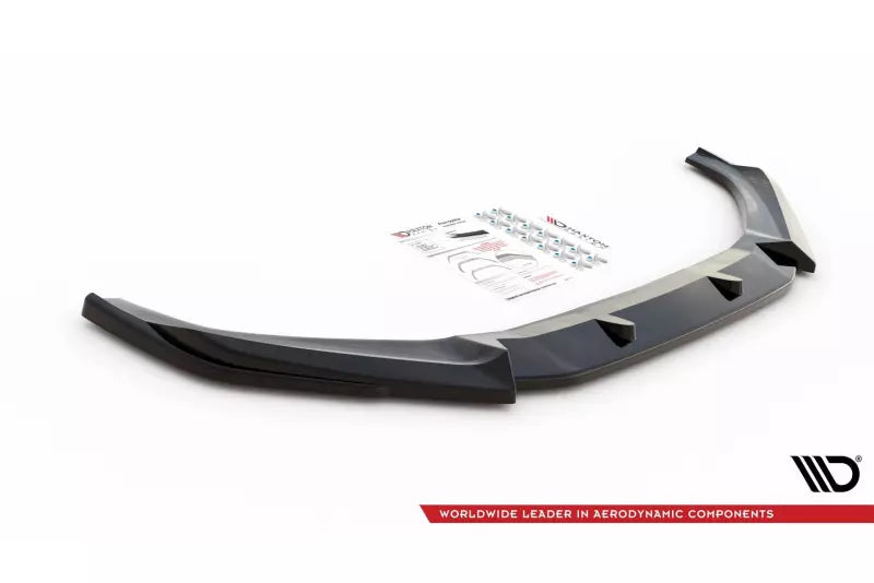 Maxton Design Frontlippe V.3 für Audi S4 / A4 S-Line B9 Hochglanz schwarz – Ansicht 3
