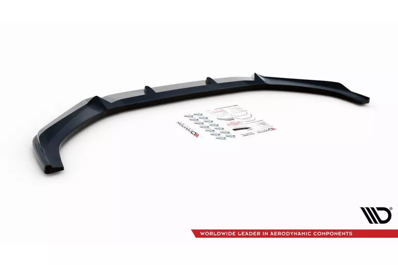 Maxton Design Frontlippe V.3 für Audi S4 / A4 S-Line B9 Hochglanz schwarz – Ansicht 4