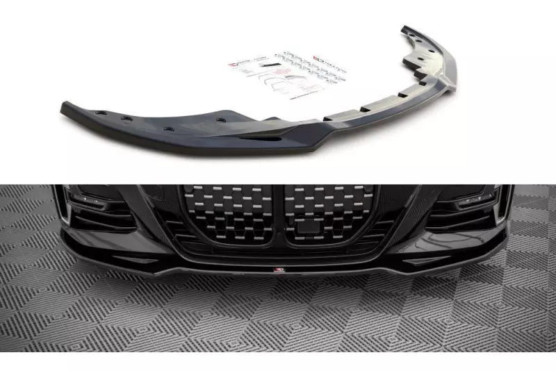 Maxton Design Frontlippe V.3 für BMW 4er M-Paket / M440i G22 / G23 Hochglanz schwarz – Ansicht 2