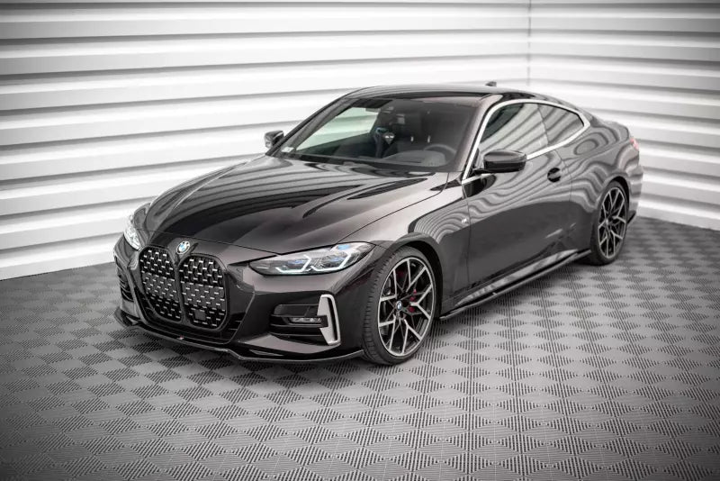Maxton Design Frontlippe V.3 für BMW 4er M-Paket / M440i G22 / G23 Hochglanz schwarz – Ansicht 3