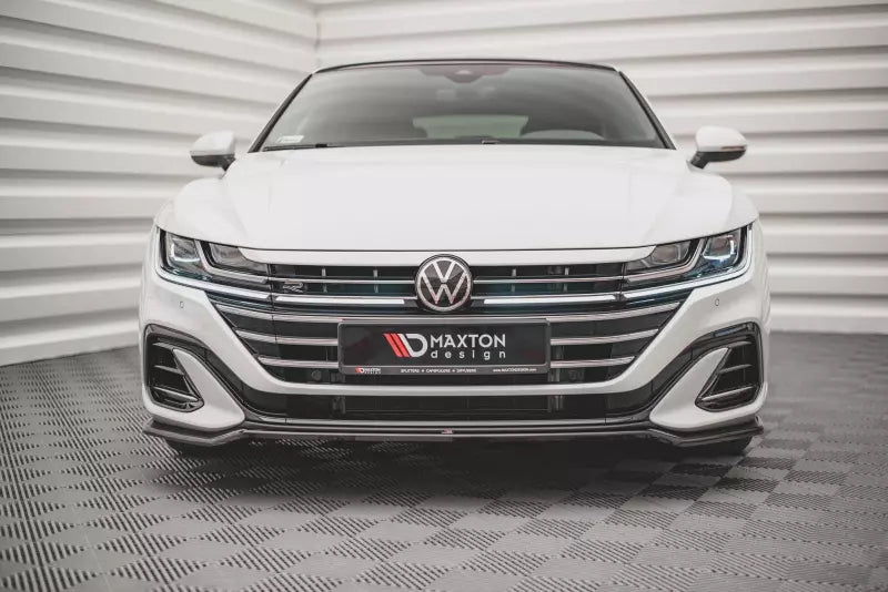 Maxton Design Frontlippe V.3 für VW Arteon R-Line Facelift Hochglanz schwarz – Ansicht 3