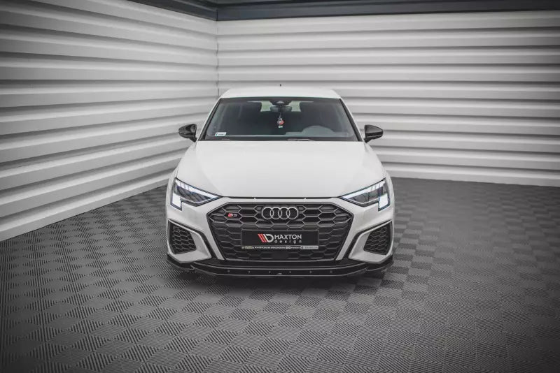 Maxton Design Frontlippe V.4 für Audi S3 / A3 S-Line 8Y Hochglanz schwarz – Ansicht 2