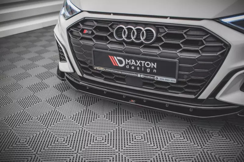 Maxton Design Frontlippe V.4 für Audi S3 / A3 S-Line 8Y Hochglanz schwarz – Ansicht 3