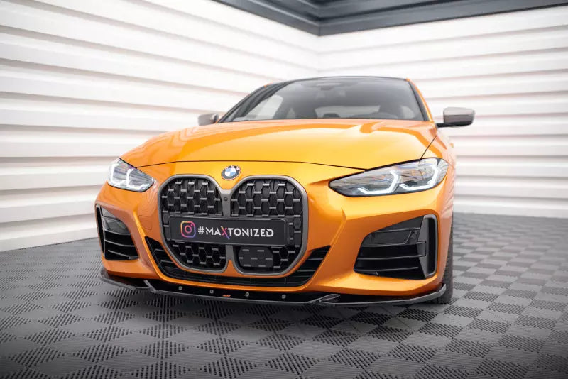 Maxton Design Frontlippe V.4 für BMW 4er M-Paket / M440i G22 / G23Hochglanz schwarz – Ansicht 1