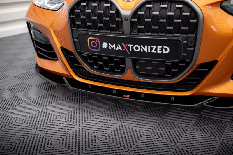 Maxton Design Frontlippe V.4 für BMW 4er M-Paket / M440i G22 / G23Hochglanz schwarz – Ansicht 3