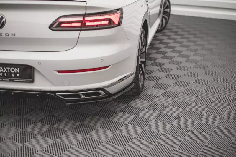 Maxton Design Diffusor Flaps für VW Arteon R-Line Facelift Hochglanz schwarz – Ansicht 1
