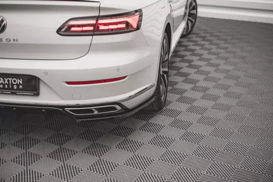 Maxton Design Diffusor Flaps für VW Arteon R-Line Facelift Hochglanz schwarz – Ansicht 1