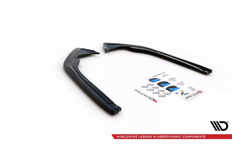 Maxton Design Diffusor Flaps für VW Arteon R-Line Facelift Hochglanz schwarz – Ansicht 4