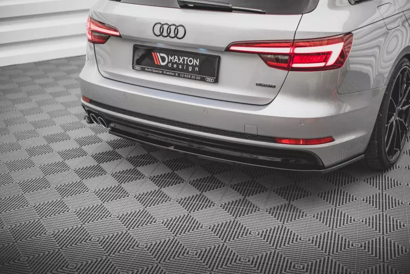 Maxton Design Heckdiffusor V.2 für Audi A4 B9 S-Line Hochglanz schwarz – Ansicht 1