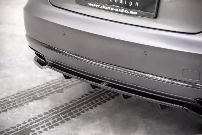 Maxton Design Heckdiffusor für Audi A8 D4 Facelift Hochglanz schwarz – Ansicht 1