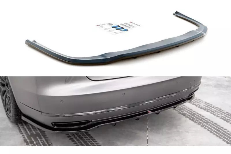 Maxton Design Heckdiffusor für Audi A8 D4 Facelift Hochglanz schwarz – Ansicht 2