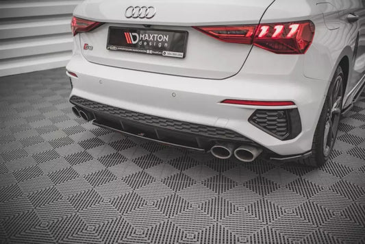 Maxton Design Heckdiffusor für Audi S3 8Y Hochglanz schwarz – Ansicht 1