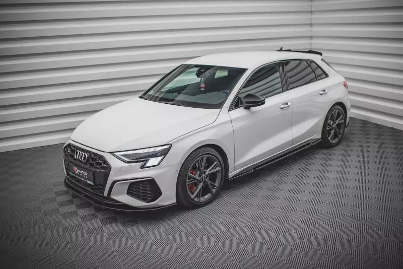 Maxton Design Seitenschweller (Paar) für Audi S3 / A3 S-Line 8Y Hochglanz schwarz – Ansicht 2