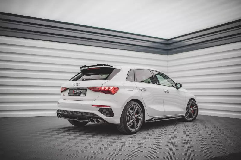 Maxton Design Seitenschweller (Paar) für Audi S3 / A3 S-Line 8Y Hochglanz schwarz – Ansicht 3
