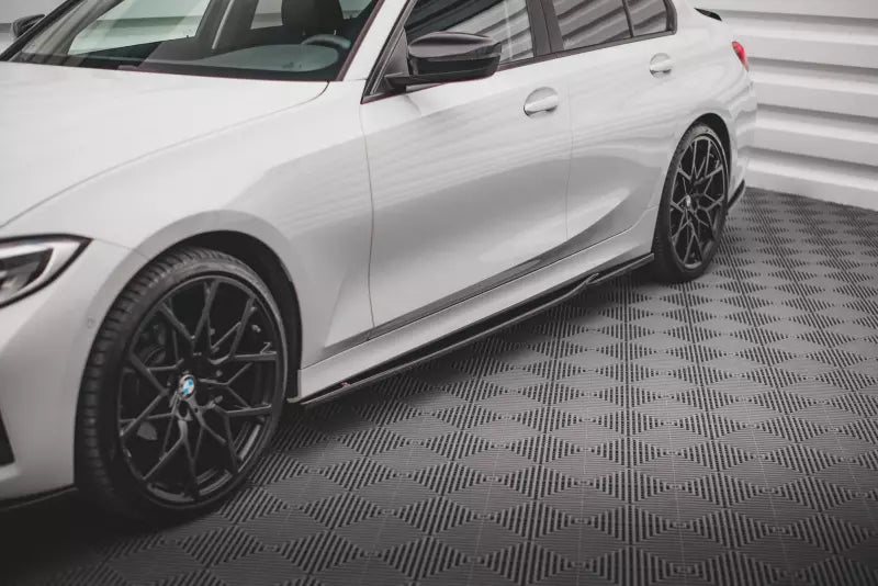 Maxton Design Seitenschweller (Paar) für BMW 3er G20 / G21 Hochglanz schwarz – Ansicht 1