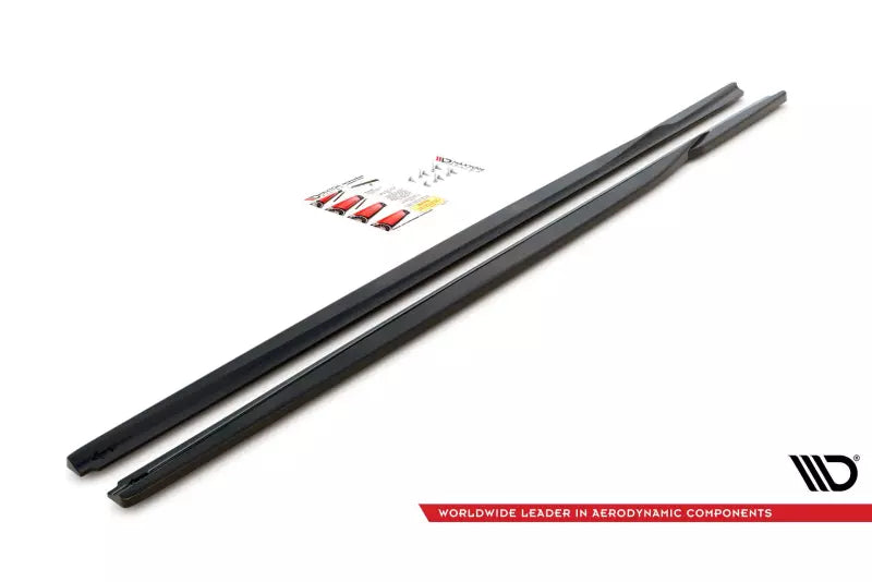 Maxton Design Seitenschweller (Paar) für BMW 3er G20 / G21 Hochglanz schwarz – Ansicht 4