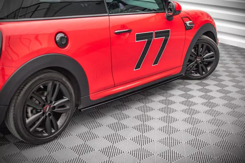 Maxton Design Seitenschweller (Paar) für Mini Cooper S John Cooper Works F56 Hochglanz schwarz – Ansicht 1