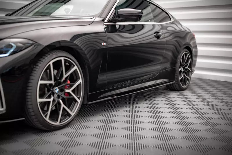 Maxton Design Seitenschweller (Paar) für V.1 für BMW 4er G22 / G23 M-Paket (2020-2026) Hochglanz schwarz – Ansicht 1