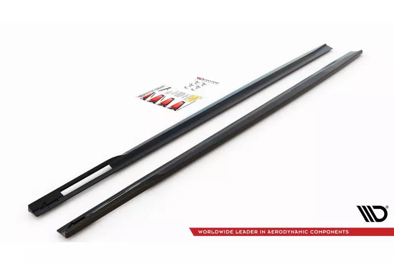 Maxton Design Seitenschweller (Paar) für V.1 für BMW 4er G22 / G23 M-Paket (2020-2026) Hochglanz schwarz – Ansicht 3