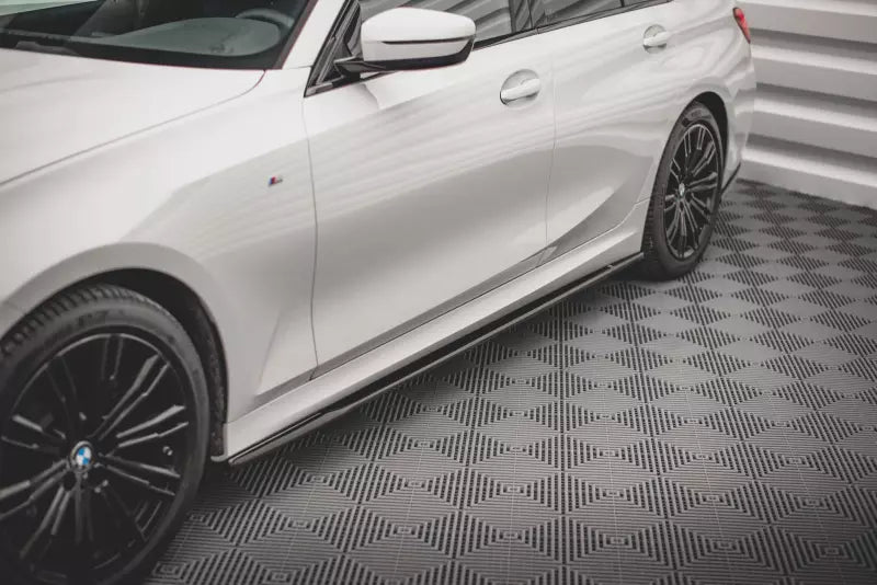 Maxton Design Seitenschweller (Paar) für V.2 für BMW 3er G20 / G21 M Paket Hochglanz schwarz – Ansicht 1
