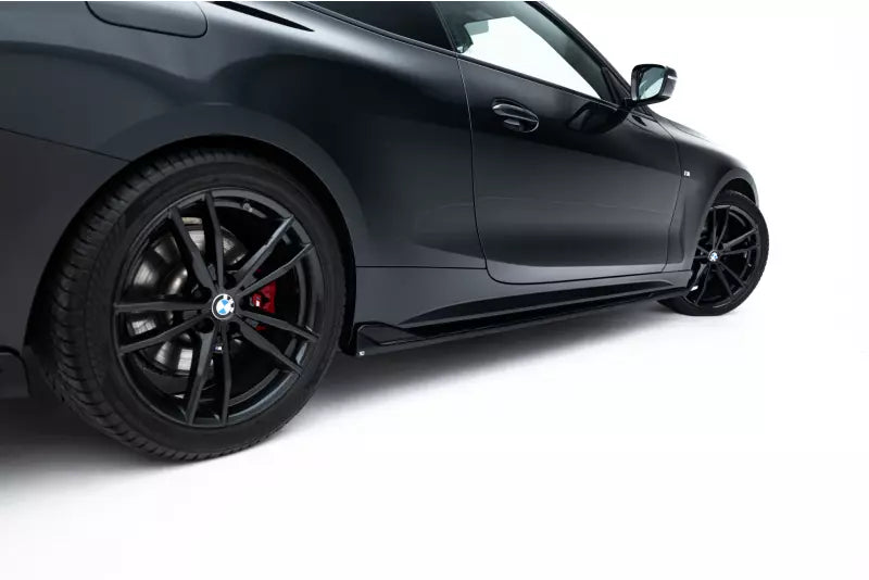 Maxton Design Seitenschweller (Paar) für V.2 für BMW 4er G22 M Paket Hochglanz schwarz – Ansicht 4