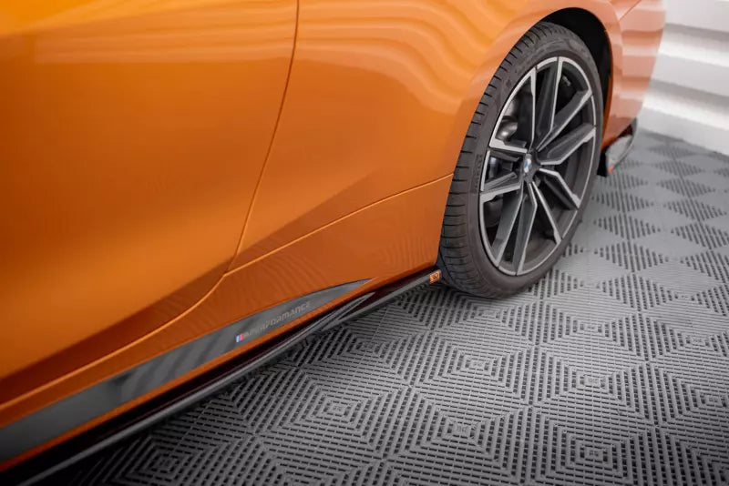 Maxton Design Seitenschweller (Paar) für V.3 für BMW 4er G22 M Paket Hochglanz schwarz – Ansicht 2