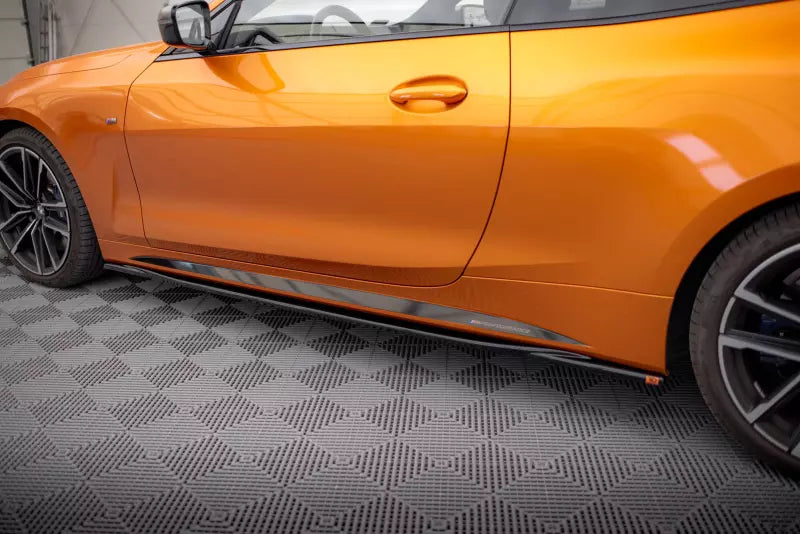 Maxton Design Seitenschweller (Paar) für V.3 für BMW 4er G22 M Paket Hochglanz schwarz – Ansicht 3
