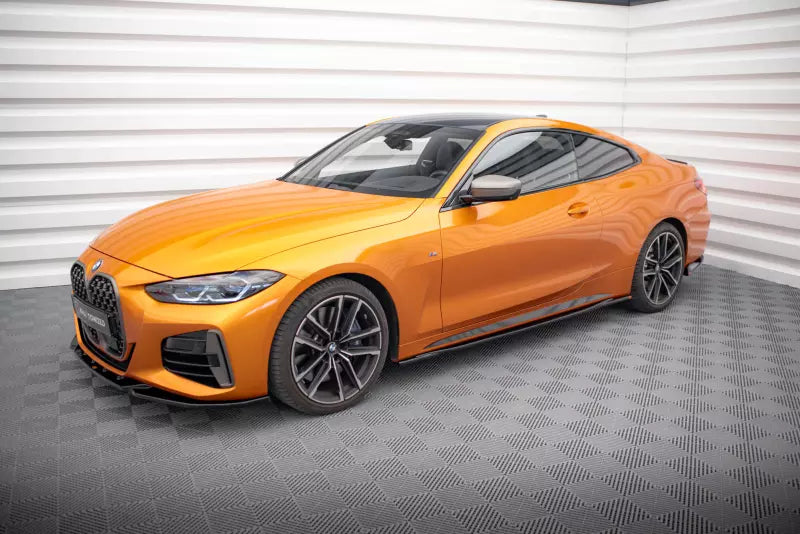 Maxton Design Seitenschweller (Paar) für V.3 für BMW 4er G22 M Paket Hochglanz schwarz – Ansicht 4