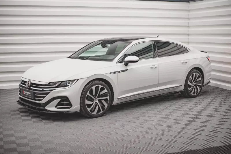 Maxton Design Seitenschweller (Paar) für VW Arteon R-Line Facelift Hochglanz schwarz – Ansicht 2