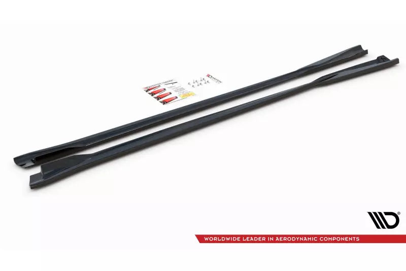 Maxton Design Seitenschweller (Paar) für VW Arteon R-Line Facelift Hochglanz schwarz – Ansicht 3