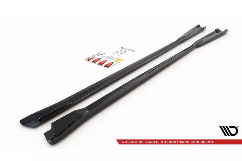 Maxton Design Seitenschweller (Paar) für VW Arteon R-Line Facelift Hochglanz schwarz – Ansicht 4