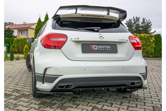 Maxton Design kleine Heckspoiler Lippe für Mercedes A45 AMG W176 Hochglanz schwarz – Ansicht 1