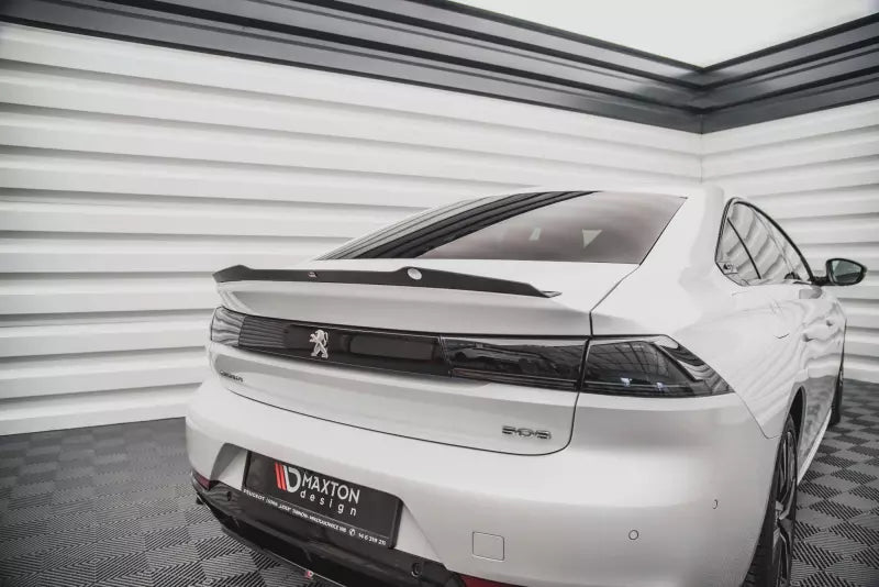 Maxton Design Heckspoiler Lippe für Peugeot 508 II Sedan Hochglanz schwarz – Ansicht 1