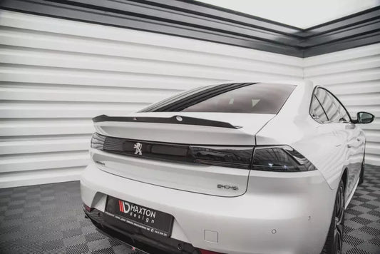 Maxton Design Heckspoiler Lippe für Peugeot 508 II Sedan Hochglanz schwarz – Ansicht 1