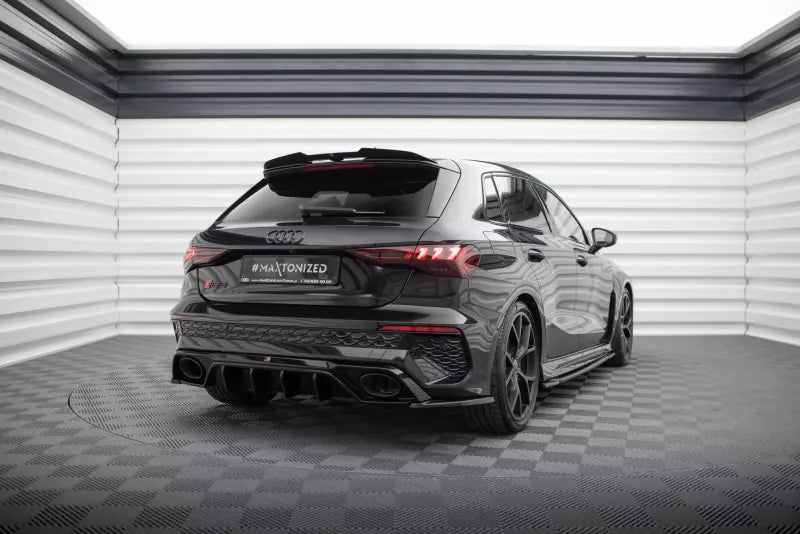 Maxton Design Heckspoiler Lippe V.2 für Audi S3 / A3 S-Line 8Y Hochglanz schwarz – Ansicht 2