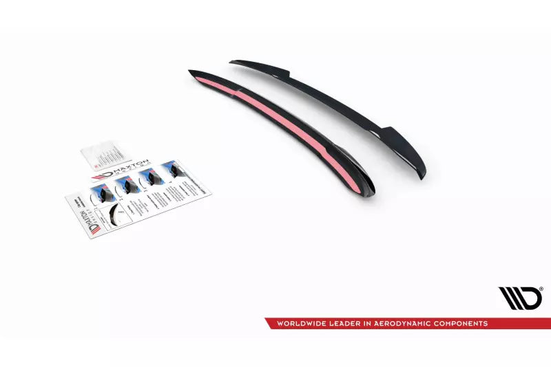 Maxton Design Heckspoiler Lippe V.2 für Audi A4 / S4 / A4 S-Line B9 Avant (2015-2024) Hochglanz schwarz – Ansicht 3