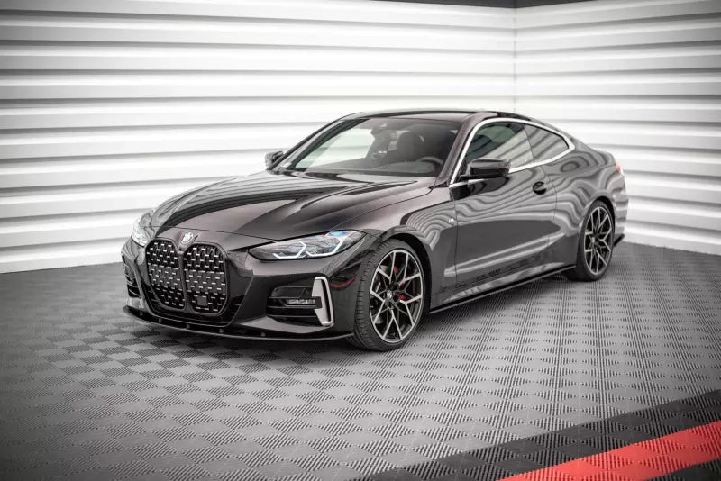 Maxton Design Street Pro Frontlippe für BMW 4er G22 M Paket schwarz – Ansicht 2