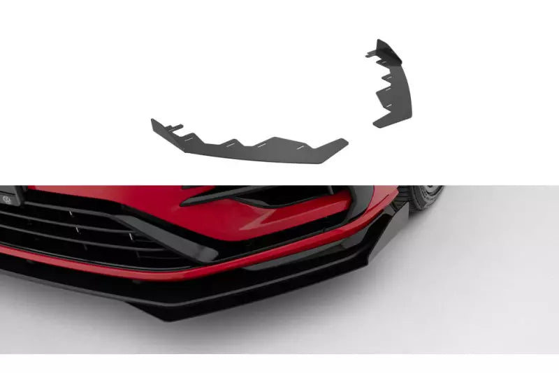 Maxton Design Street Pro Diffusor Flaps für VW Golf 7 R-Line / R Facelift Hochglanz schwarz – Ansicht 1